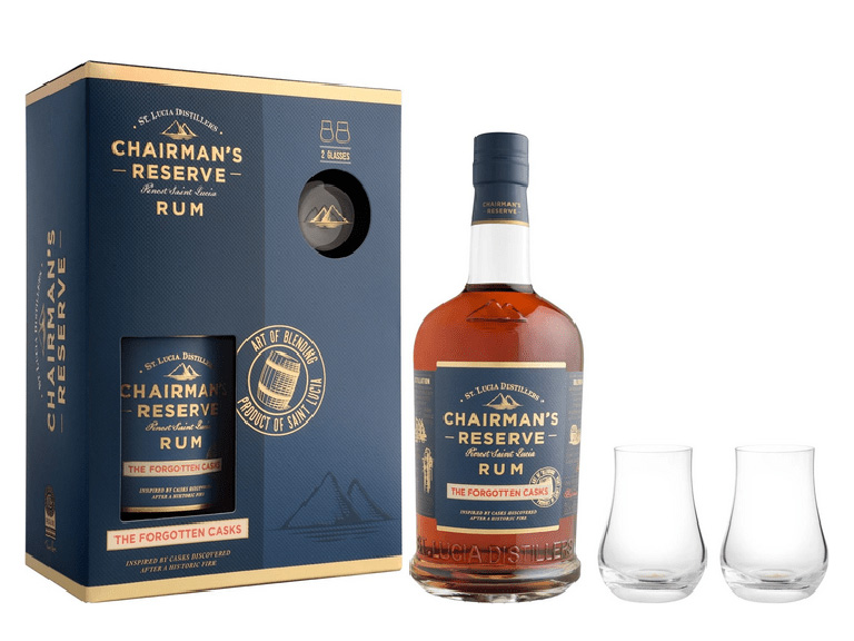 Chairman's Reserve Forgotten Casks Giftbox 40° 70cl Hoet Drinks foto