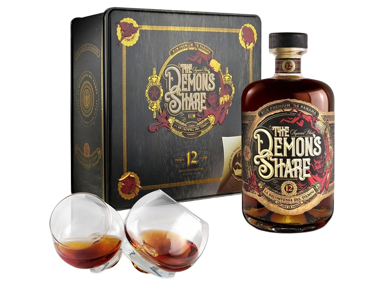 The Demon's Share 12 Years Giftbox 41° 70cl Hoet Drinks