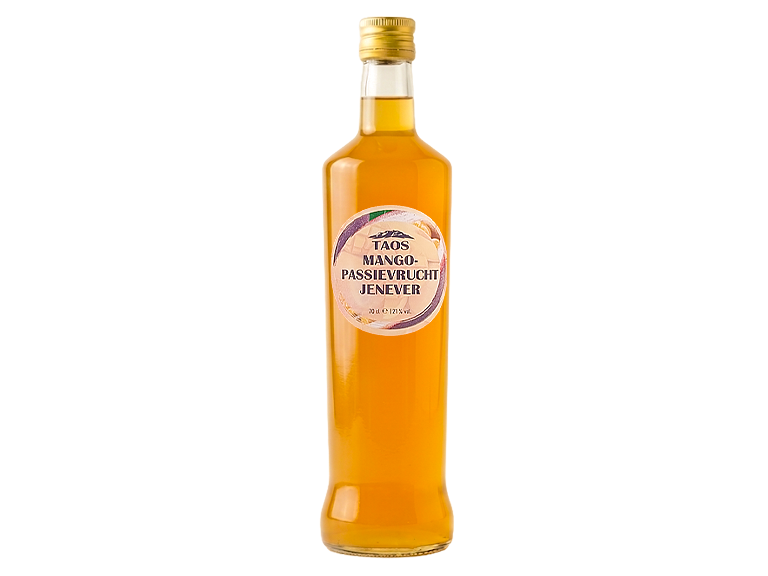 Fles Taos Mango-Passievrucht Jenever met exotische mango en passievrucht
