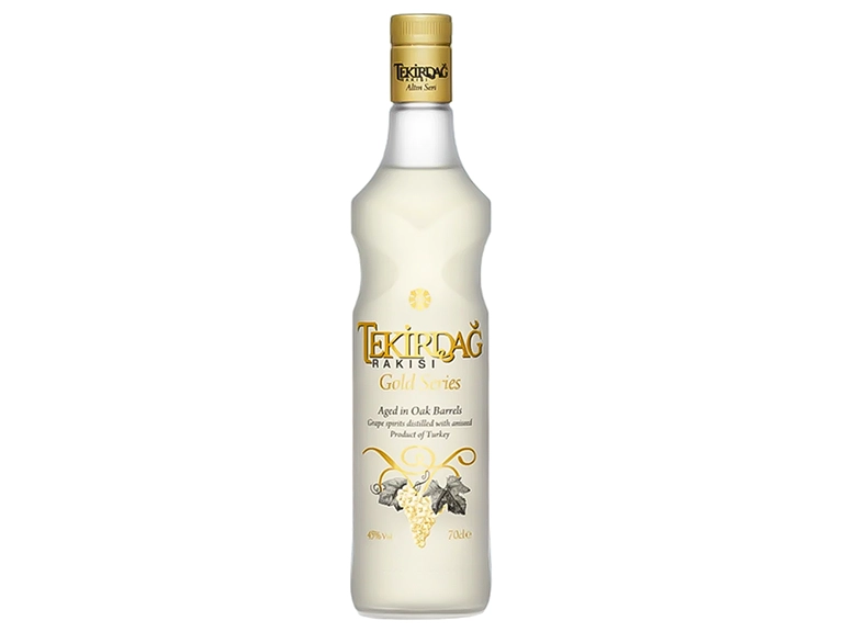 Tekirdağ Rakisi Gold Series Turkse rakı met gouden kleur