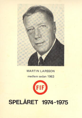 1974-75 Martin Larssson