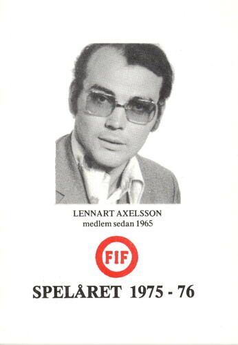 1975-76 Lennart Axelsson