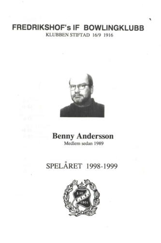 1998-99 Benny Andersson
