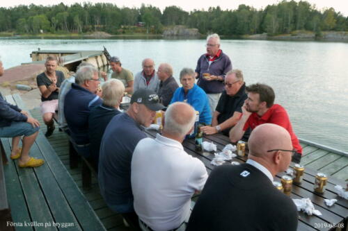 Första kvällen på bryggan 2019-08-08