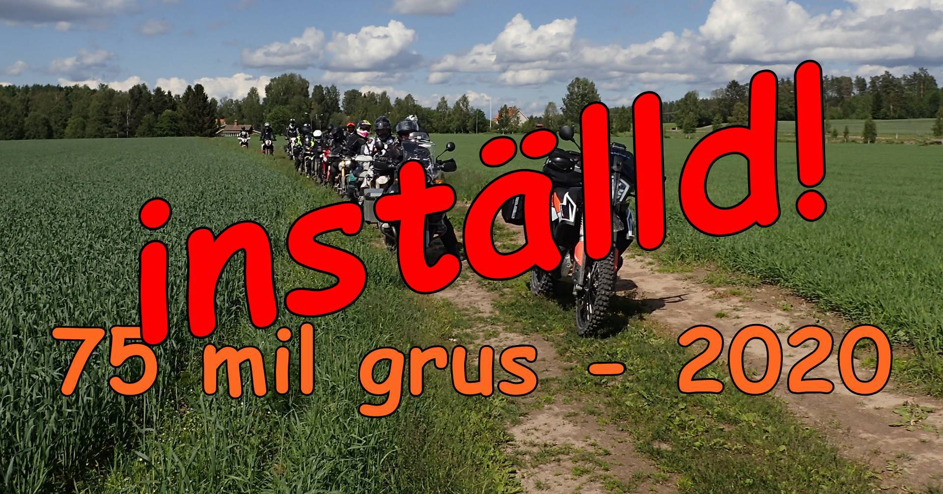 Läs mer om artikeln 75 mil grus inställd!