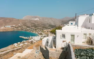 House in Potamos Amorgos from side