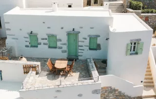 House in Potamos Amorgos from front