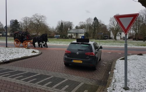 Burada at arabası sürücüsüne yol vermek zorunda mısın?