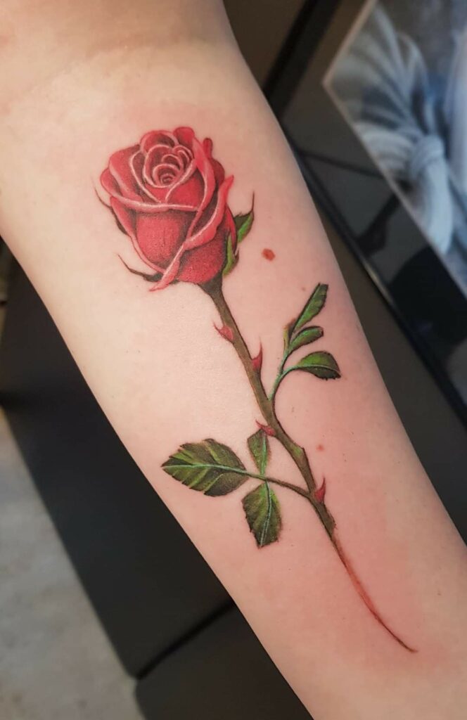 bloemen tattoos rose tattoo
