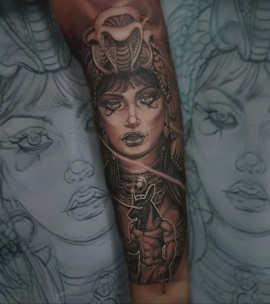 Egyptishe mythologie tattoos cleopatra anubis