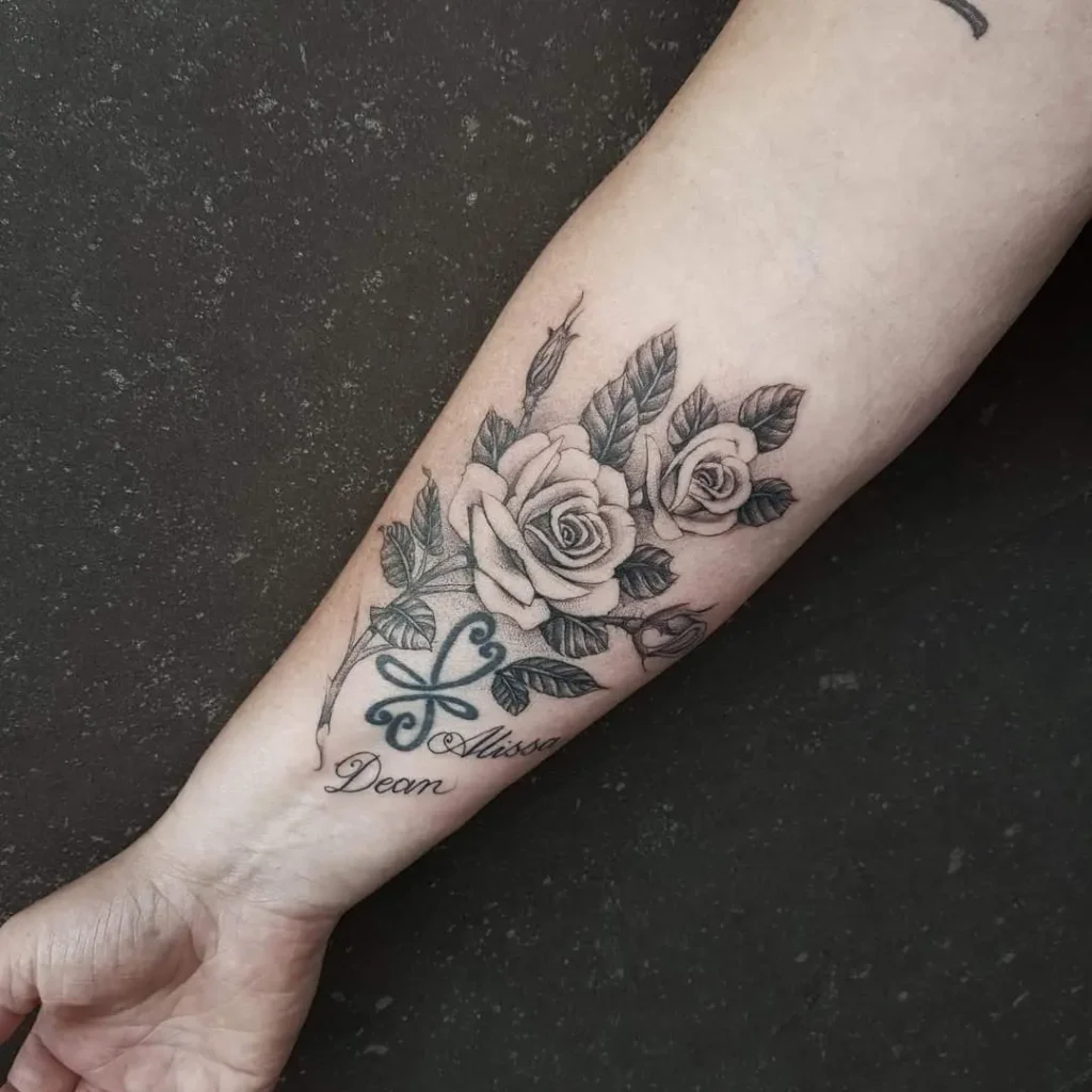 single needle roos tattoo