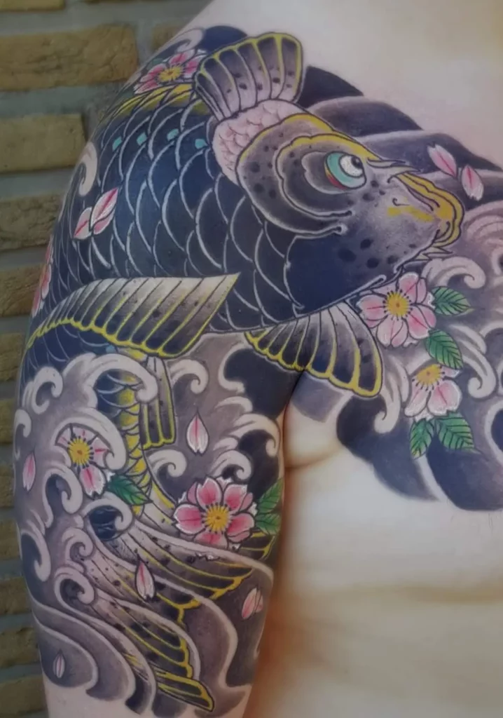 japanse koi tatoeage irezumi