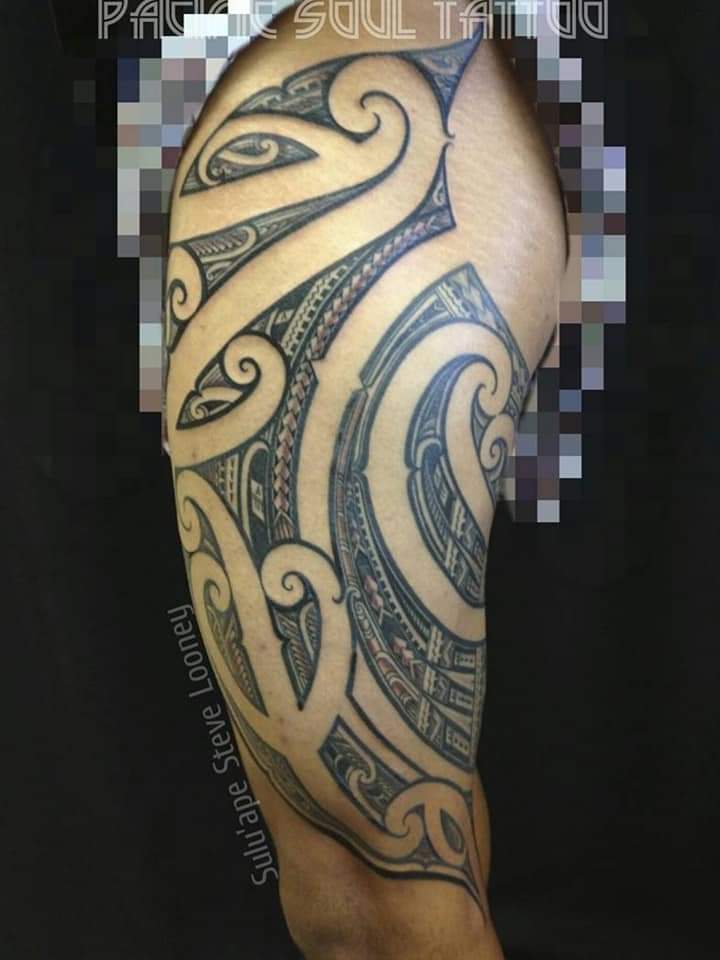 Polynesische tattoo maori samoan mix
