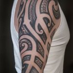 Polynesian maori samoan style tattoo sleeve