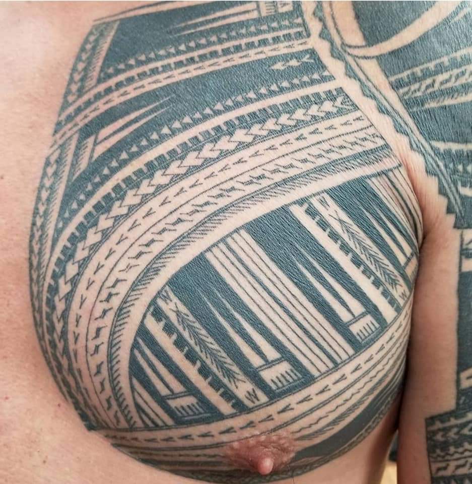 Polynesische samoan tattoo