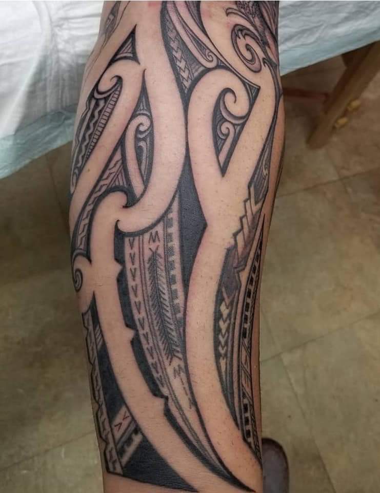Mixed Polynesische tatoeage maori samoan