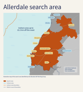 Allerdale search area