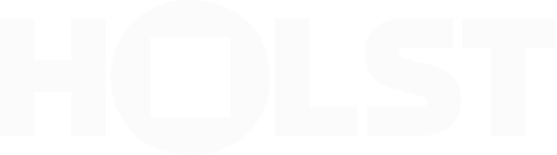 Holst logo i negativ