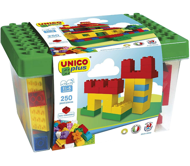 Unico-Bausteine, Spielbox, Bausteine, Kinder, Kinderzimmer, Box, ab drei Jahre