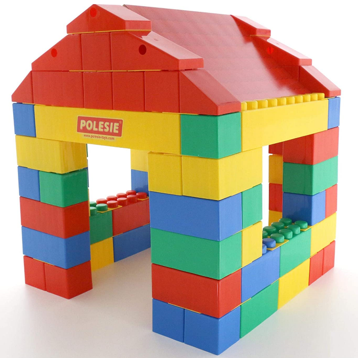 Bausteine von Polesie, Hausbau, Haus, Kinder, Mauern, andere Formen, Tür, Dach, Spielevergnügen