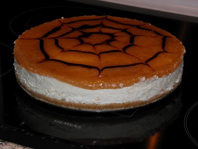 Cheesecake med rabarbermarmelade