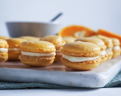 Macarons med appelsin