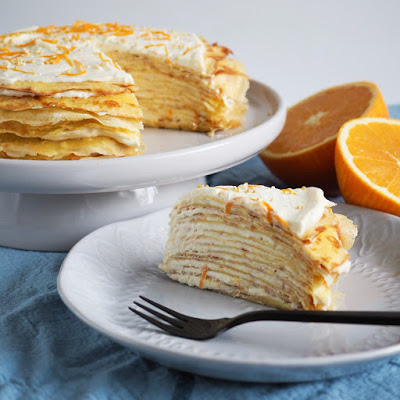 Pandekage kage med appelsincurd