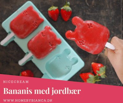 Nicecream bananis med jordbær