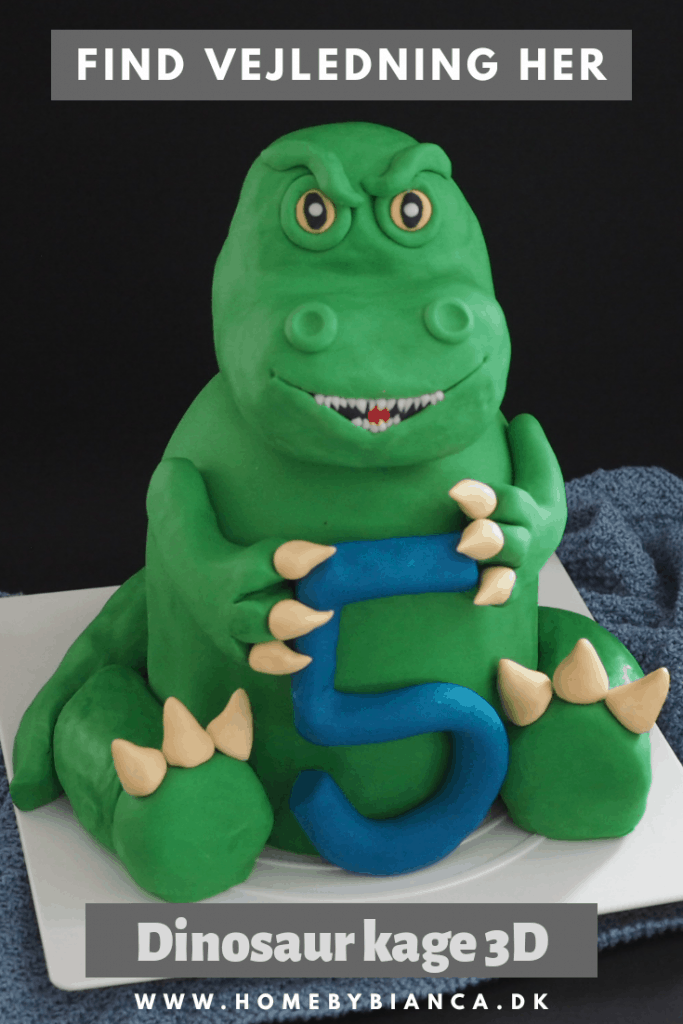 Dinosaur kage - vejledning