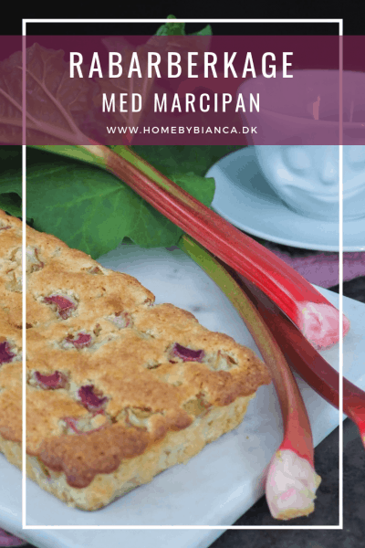 Rabarberkage med marcipan