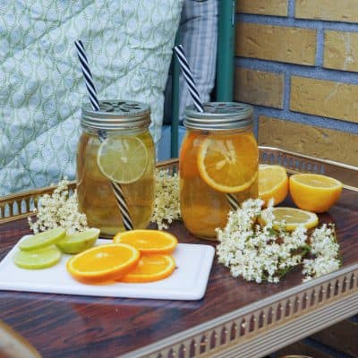 Hyldeblomstsaft med citron