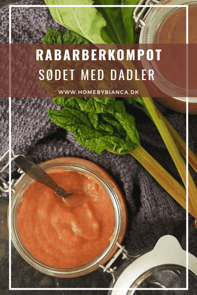 Rabarberkompot sødet med dadler