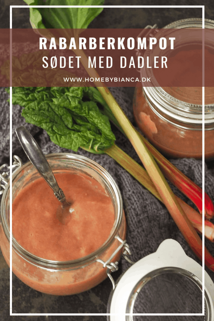 Rabarberkompot sødet med dadler