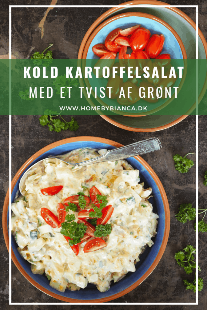 Kold kartoffelsalat med et tvist af grønt