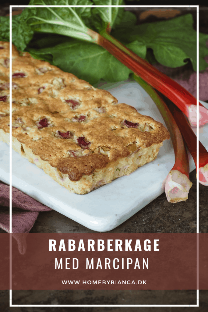 Rabarberkage med marcipan