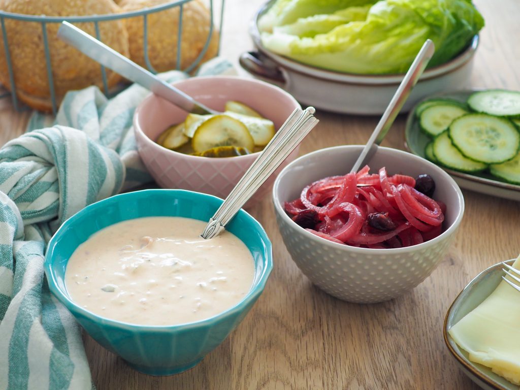 Hjemmelavet burgerdressing