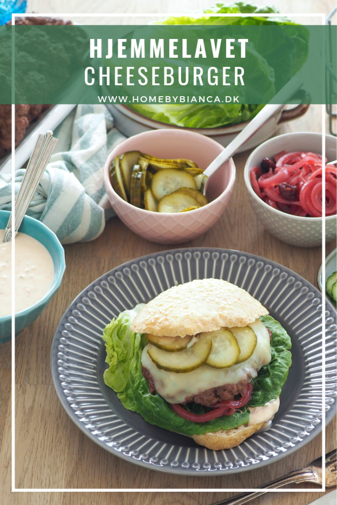 Hjemmelavet cheeseburger opskrift