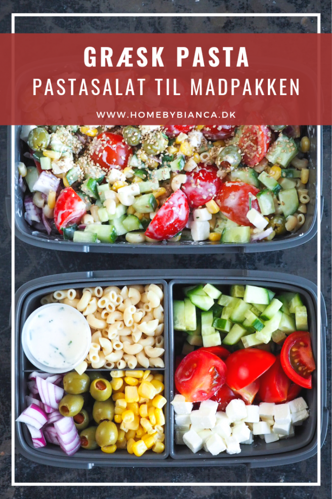 Græsk pasta - pastasalat til madpakken