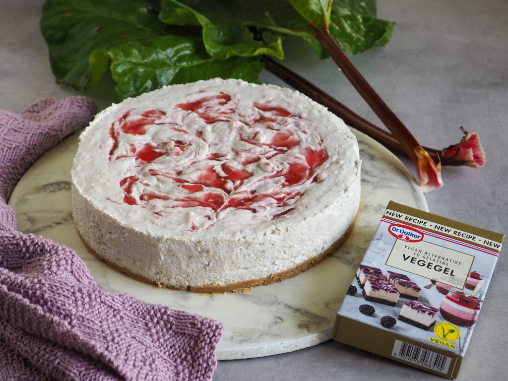 Vegansk rabarber cheesecake opskrift