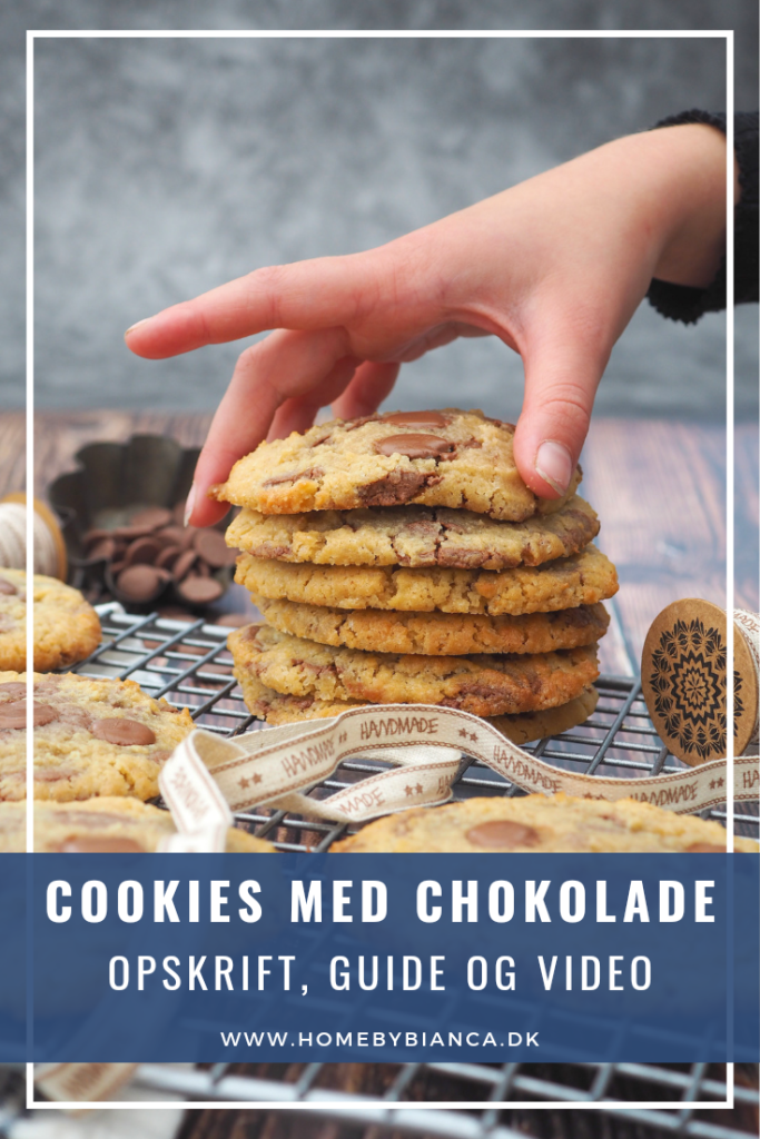 Cookies med chokolade opskrift