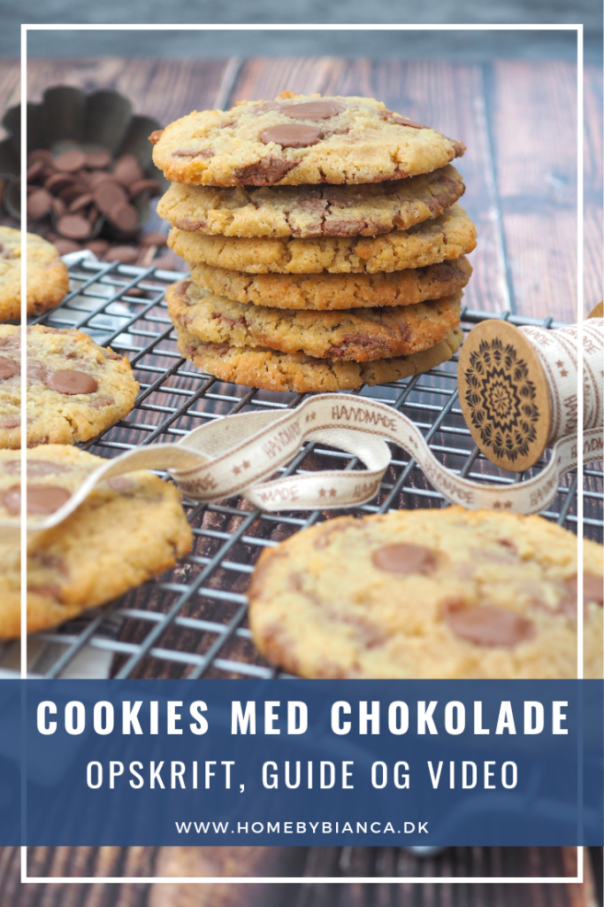 Cookies med chokolade opskrift