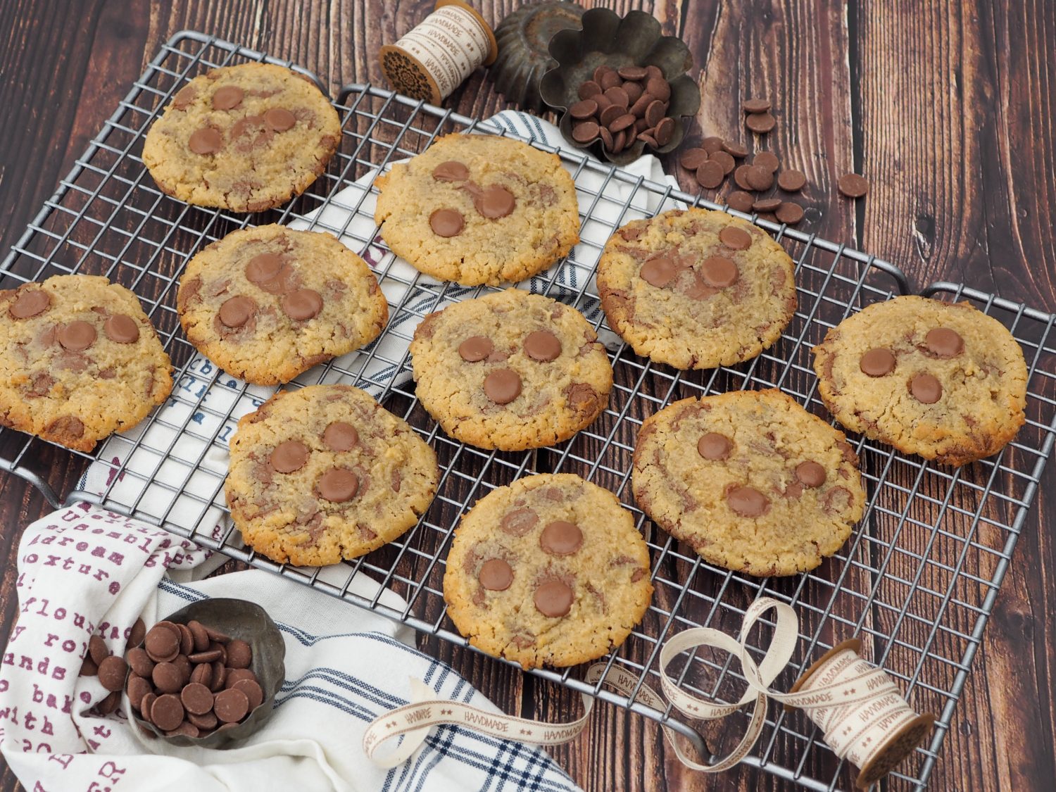 Cookies med chokolade opskrift