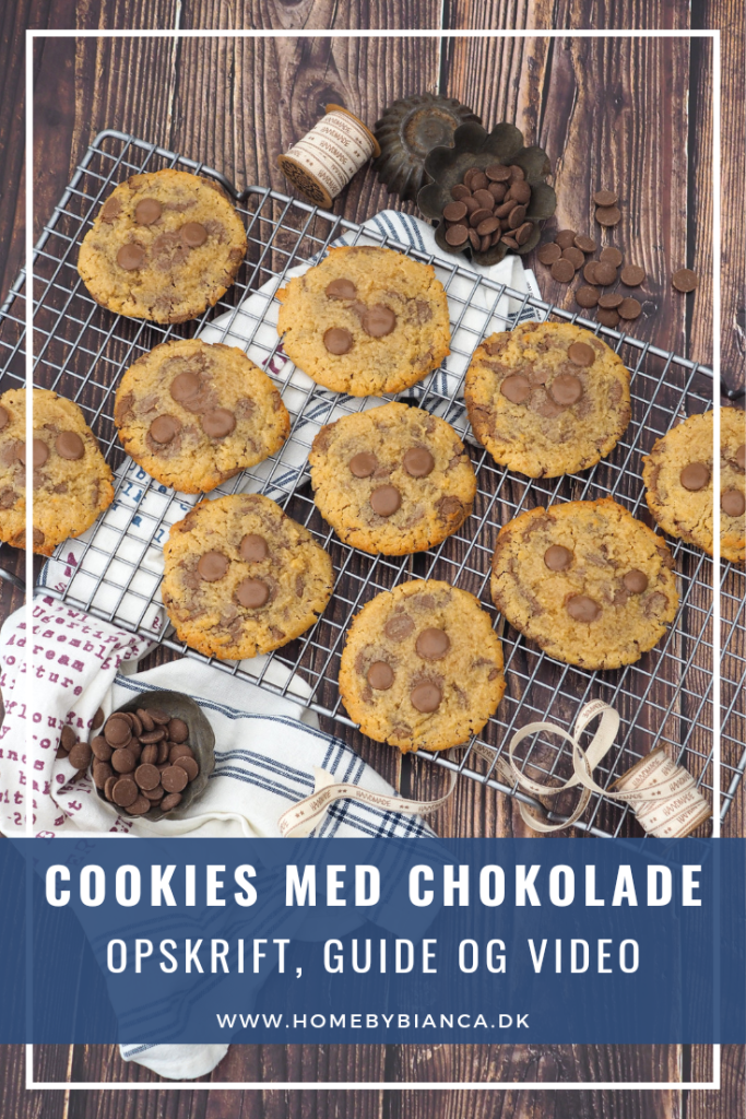 Cookies med chokolade opskrift