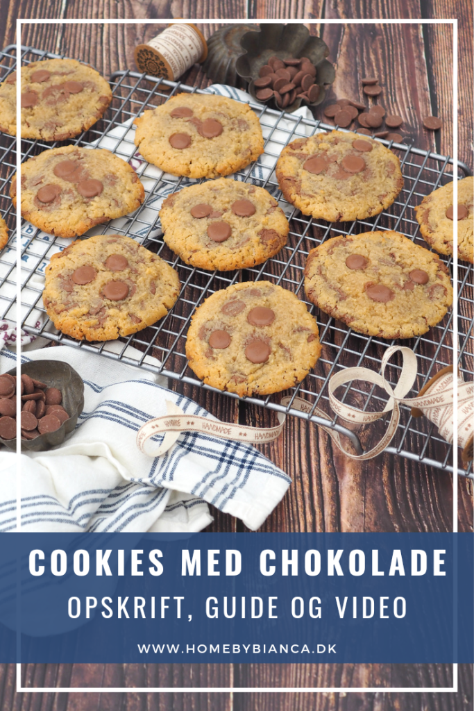 Cookies med chokolade opskrift