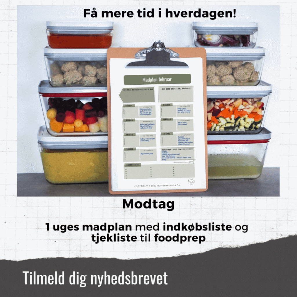 Tilmeld nyhedsbrev - madplan februar