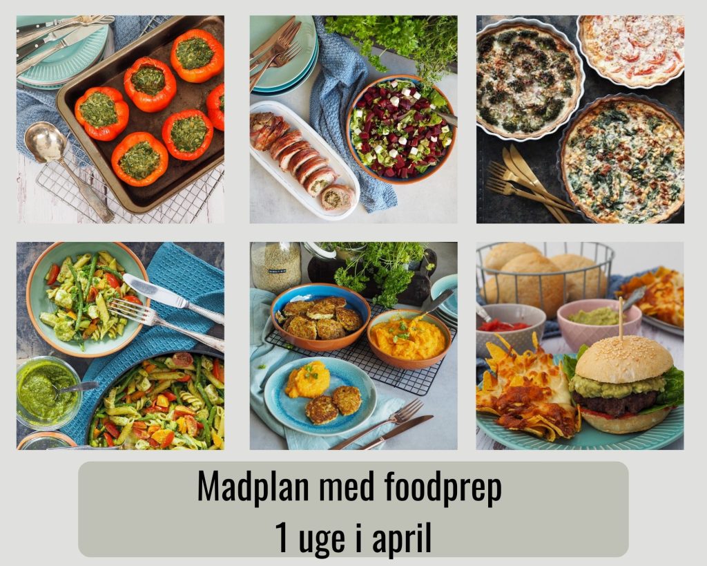 Madplan april med foodprep