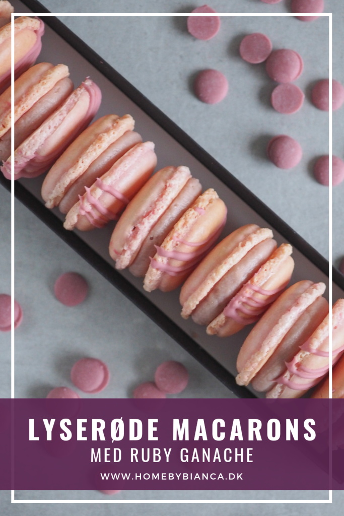 Lyserøde macarons med ruby ganache