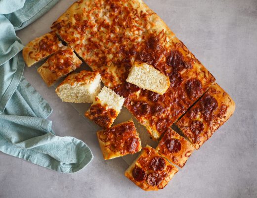 Focaccia pizza opskrift madpakke