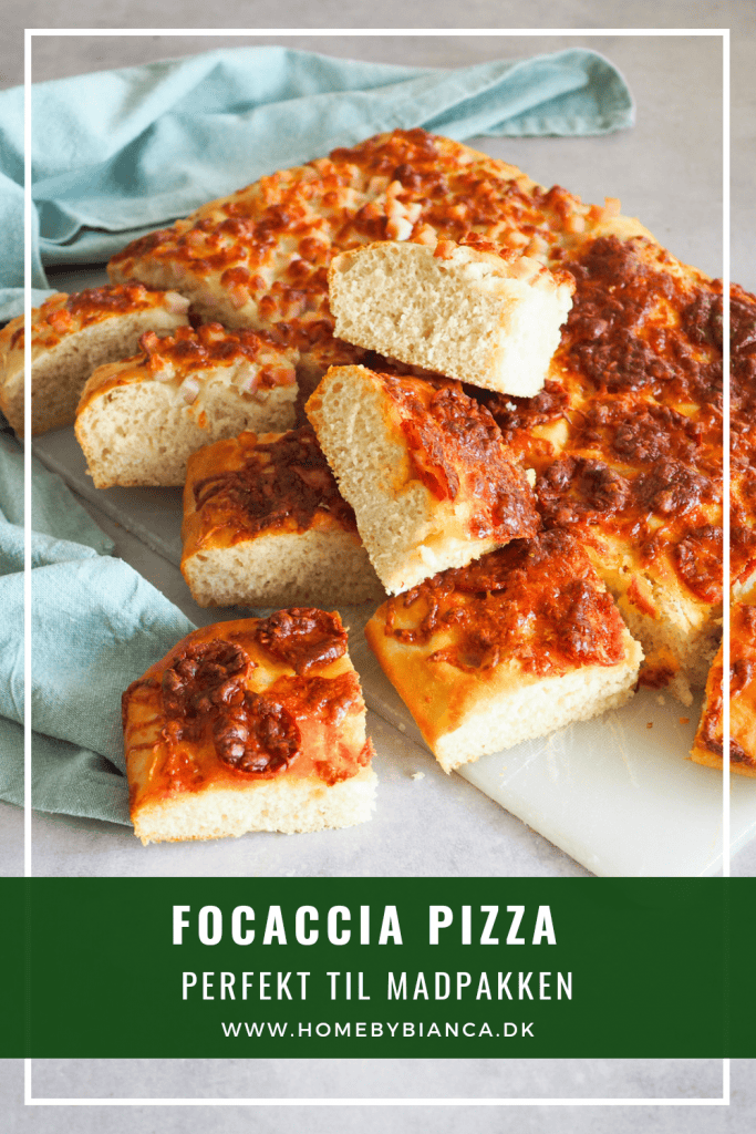 Focaccia pizza opskrift madpakke