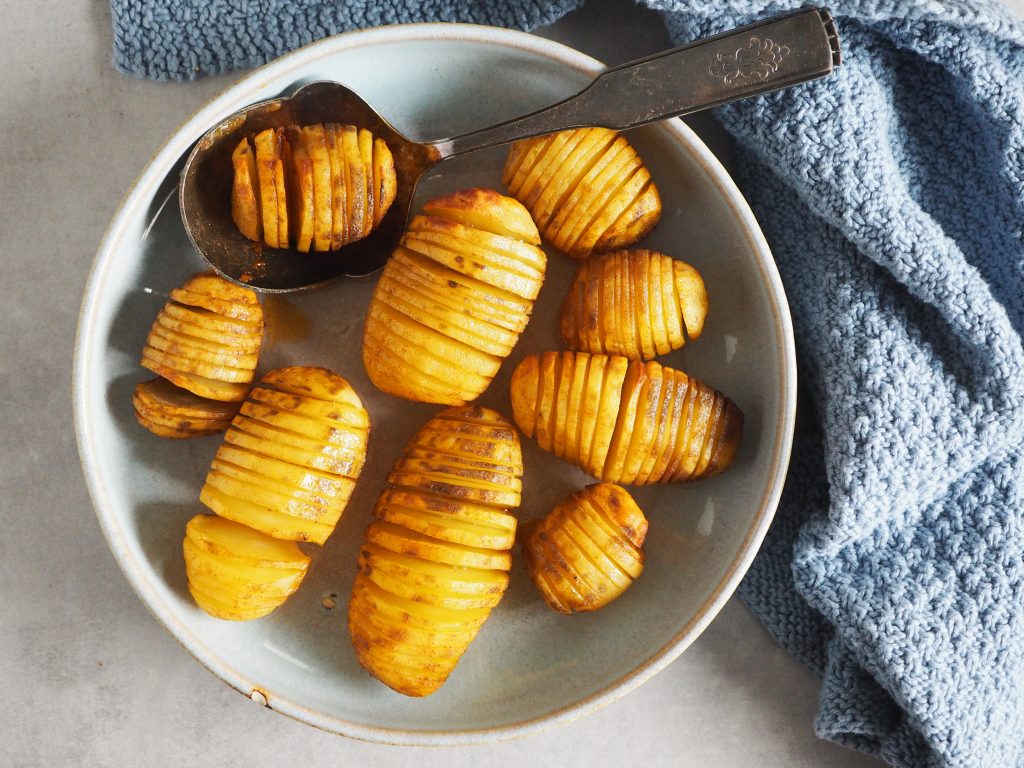 Hasselback kartofler i ovn